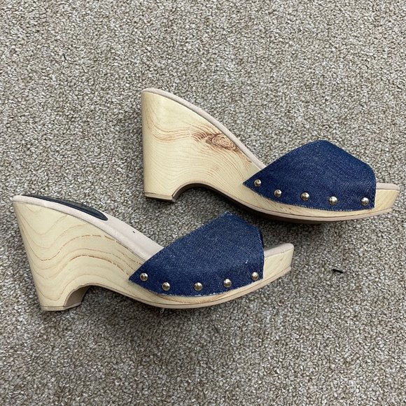 Navy Cream Wedges VNC - Picture 3 of 5